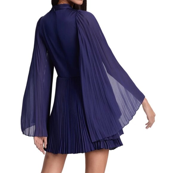 Alice and Olivia Aurelie Pleated Mini Dress - Picture 3 of 5